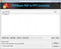PDFBeam PDF to PPT Converter screenshot
