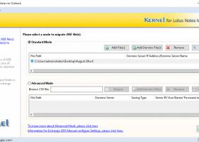 Kernel for Lotus Notes to Outlook screenshot
