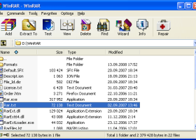 WinRAR (x64) screenshot