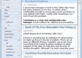 Portable CintaNotes screenshot