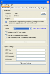 ActMask Document Converter Pro screenshot
