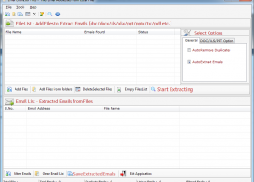 Email Extractor Files Software screenshot