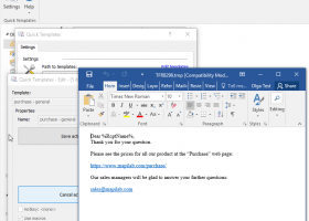 Quick Templates for Outlook screenshot