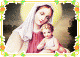 Mother Mary with Baby Jesus on Xmas