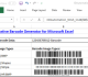 Barcode Generator for Excel