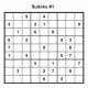 Easy sudoku puzzles