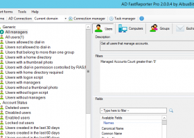 AD FastReporter screenshot