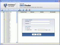 DBX Finder Tool screenshot