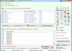 Phone Number Extractor Files screenshot