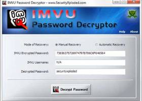 IMVU Password Decryptor screenshot