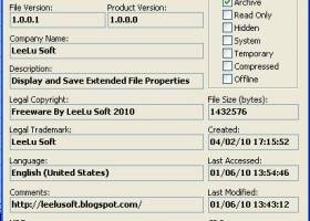 Extended File Details screenshot