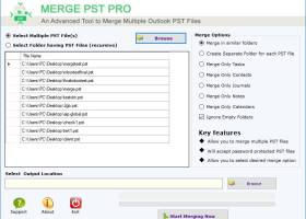 Outlook PST Merge screenshot