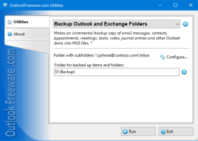 Backup Outlook and Exchange Folders screenshot