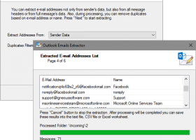 Emails Extractor for Outlook screenshot