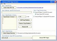 Advanced PDF Page Extractor screenshot