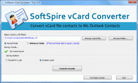 vCard to Excel Converter screenshot