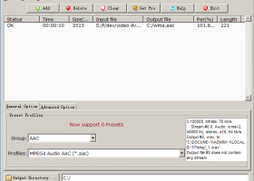 WMA to AAC Converter screenshot