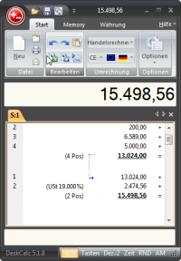 Deskcalc - Windows Tischrechner screenshot