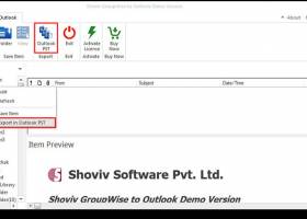 GroupWise to PST screenshot