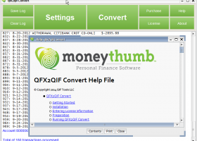 QFX2QIF Convert screenshot
