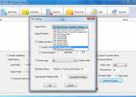 AFP2TIFF Transform Server screenshot