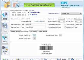 Barcode Software screenshot