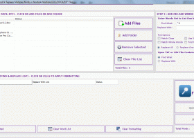 Batch Word Find and Replace screenshot