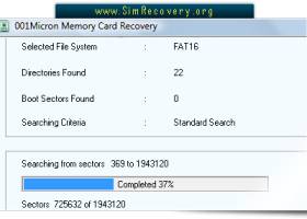 SanDisk Memory Card Files Recovery screenshot