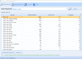 Keyword Research Ranker screenshot