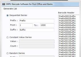 Postal Barcode Label Creator screenshot