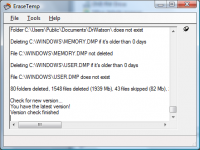 EraseTemp screenshot