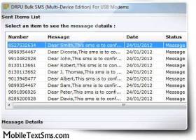 USB Modem Text SMS screenshot