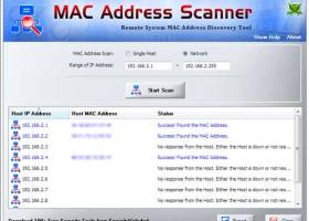 MAC Address Scanner screenshot