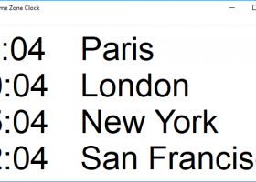 NTP Time Zone Clock screenshot