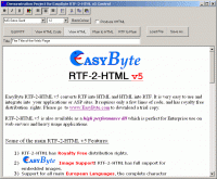 RTF-2-HTML v8 screenshot