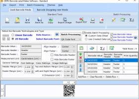 Standard Barcode Creating Program screenshot