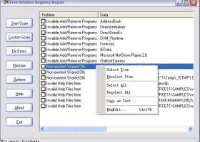 Free Window Registry Repair screenshot
