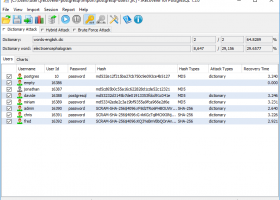 JRecoverer for PostgreSQL Passwords screenshot