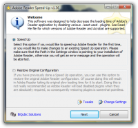 Adobe Reader Speed-Up screenshot