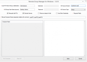 Remote Group Manager for Windows screenshot