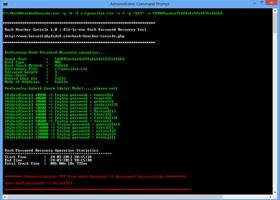Hash Kracker Console screenshot