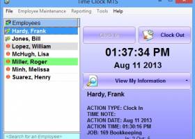 Time Clock MTS screenshot