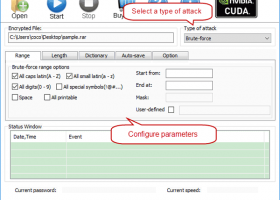 Cocosenor RAR Password Tuner screenshot