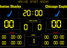 Eguasoft Hockey Scoreboard screenshot