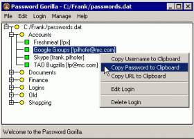 Password Gorilla screenshot