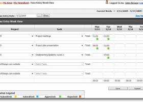 TimeLive Timesheet Software screenshot