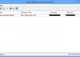 SterJo Windows Vault Passwords screenshot