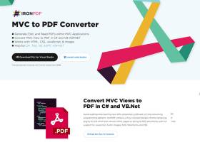 MVC to PDF Converter screenshot