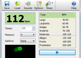 TempoPerfect Metronome Software Free screenshot