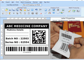 Pharmaceutical Label & Barcode Software screenshot